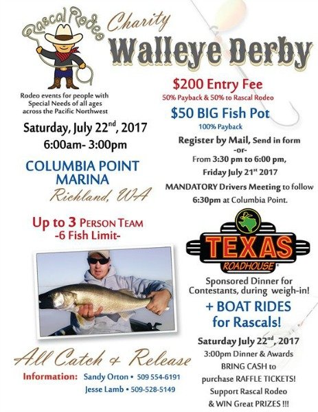 charity walleye derby poster